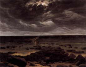  Murales  Seashore With Ship Wreck By Moonlight De Caspar David Friedrich
